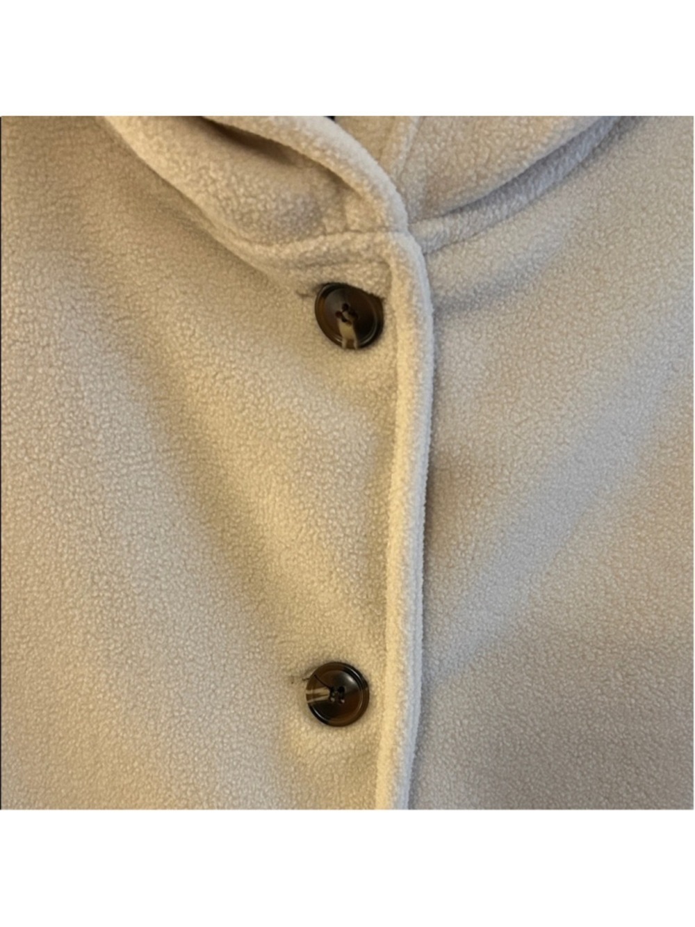 Cream Hooded Button-Up Jacket - Picture 2 of 4